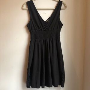 Sleeveless Vneck Black Dress